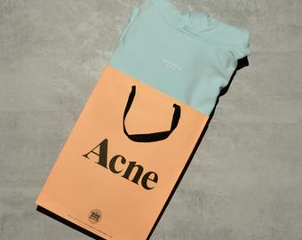 Moletom com capuz Acne Studios com logotipo reverso azul-claro P
