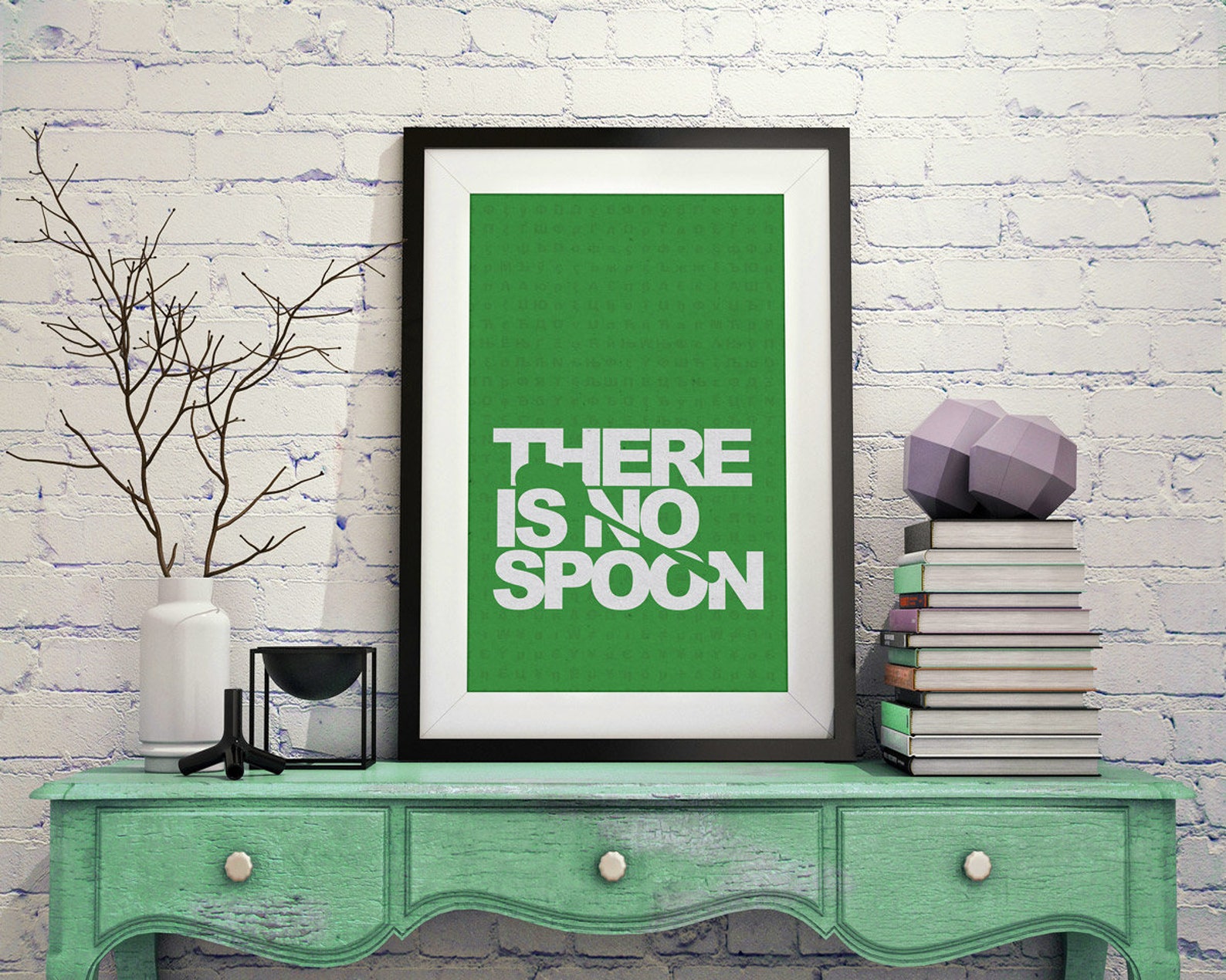 There is No Spoon Matrix Movie Quote Digital Download Art Etsy