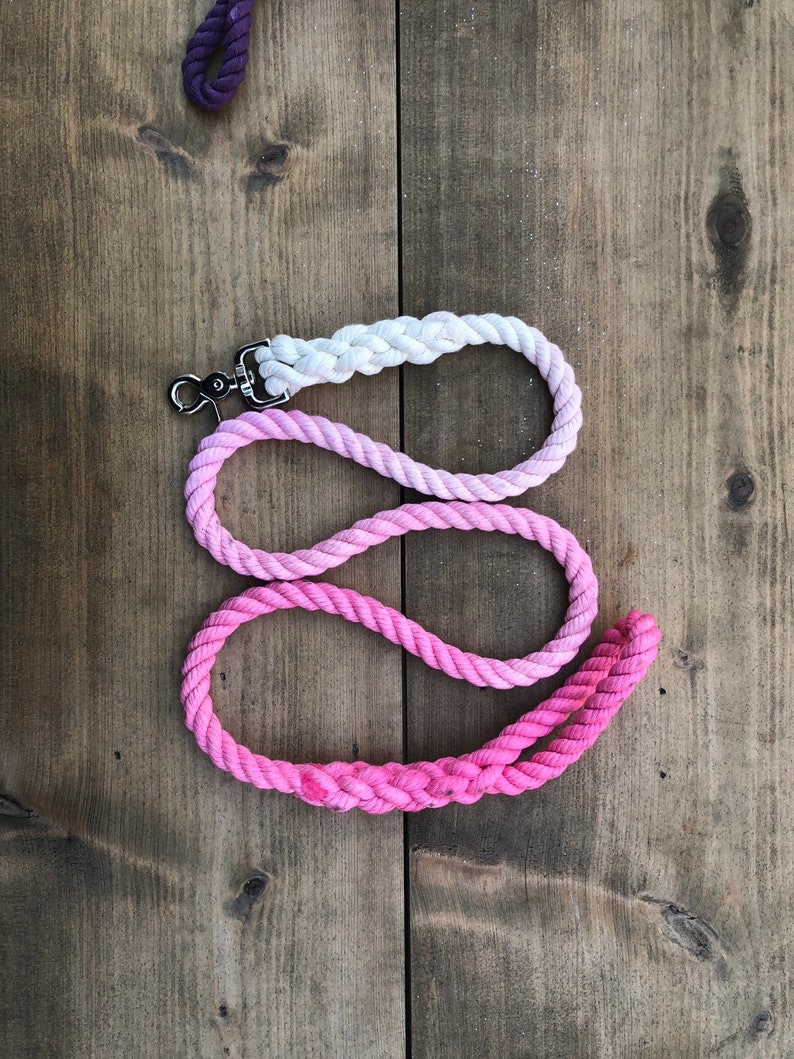Ombre Rope Dog Leash Custom Etsy