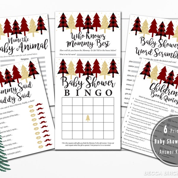 Buffalo Plaid Baby Shower - Etsy