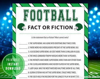 Football Riddle Me This Game | Super Bowl Games for Kids, Teens and ...