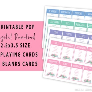 Wedding Taboo Game – Printable Bridal Shower Game – Hen Do – Garden ...