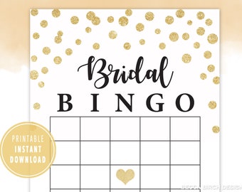 Gra w bingo na wieczór panieński – gra do wydrukowania na wieczór panieński (do natychmiastowego pobrania)