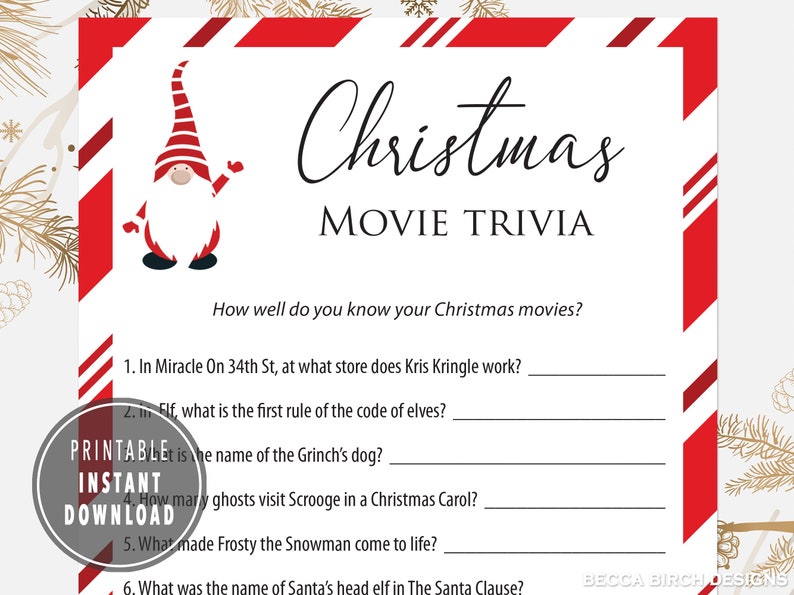 Christmas Movie Trivia Printable - Il 794xN.4425256582 Rpqt