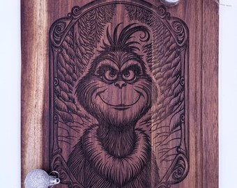 The Grinch Engraved Cutting Board
