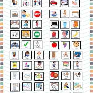 Communication PECS, Autism & Speech Communication, Sign Language Communication Sheet