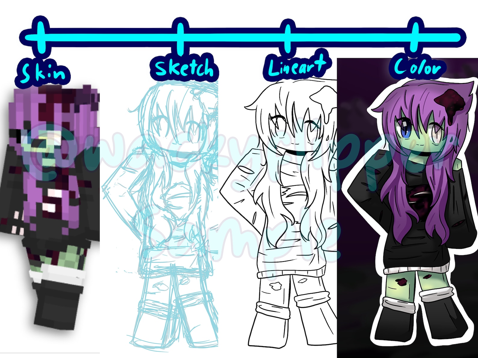 Custom Minecraft Cartoon Character Design - Etsy