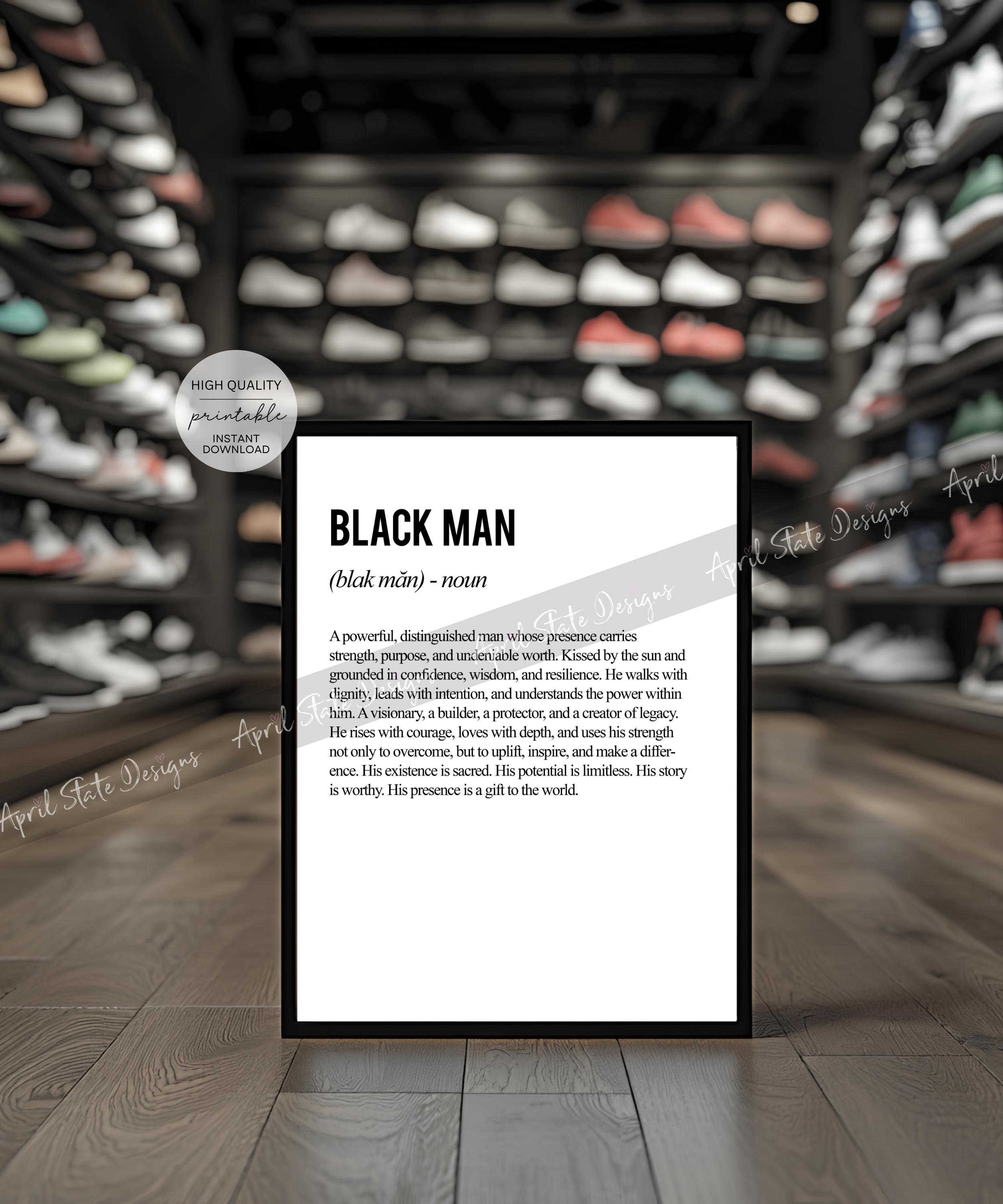 Black Man Definition - Etsy