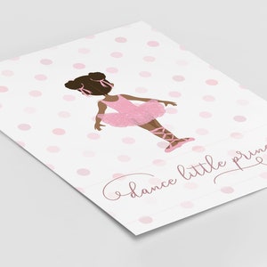 Black Ballerina Art, Printable Art, Girl Room Decor, Ballerina ...