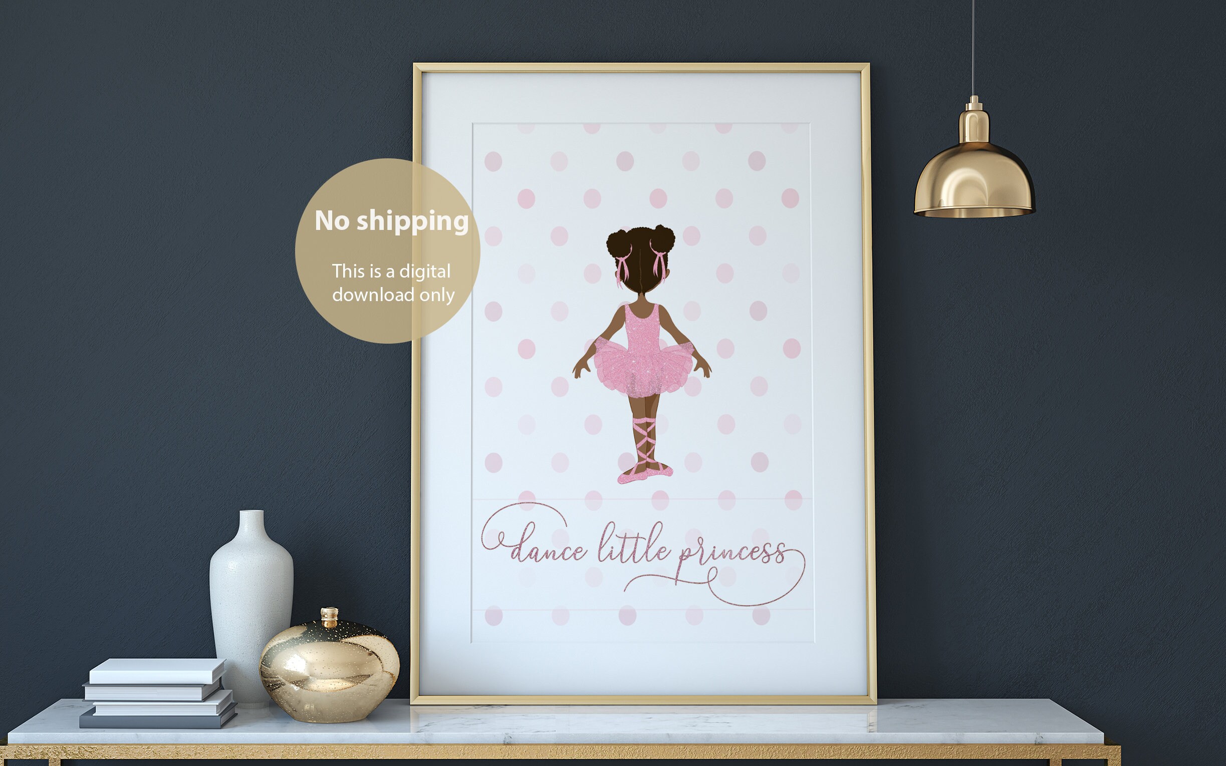 Black Ballerina Art Printable Art Girl Room Decor Ballerina - Etsy