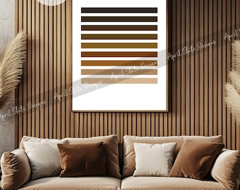 Melanin Shades Gradient Art Print - Black Culture Poster (Digital Download)