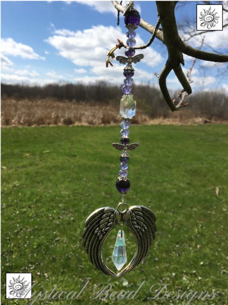 Angel Memorial Wind Chimes ANGEL SUN CATCHERS for Windows Etsy