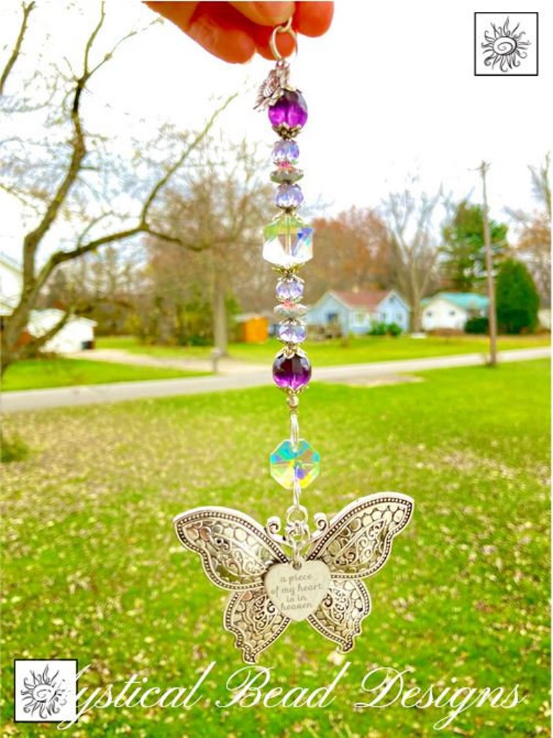 A Piece of My Heart is in Heaven Butterfly for Car Charm - Etsy