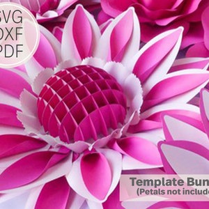 Hemisphere Paper Rose Template| SVG & PDF| Convert to Online workshop| Giant Cricut and Cameo Silhouette| Paper Flower diy