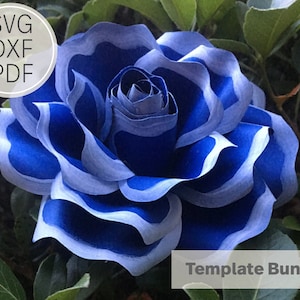 4 inches Paper Flower Rose Template| SVG, DXF & PDF| Template| Cricut and Cameo Silhouette| Paper Flower DiY