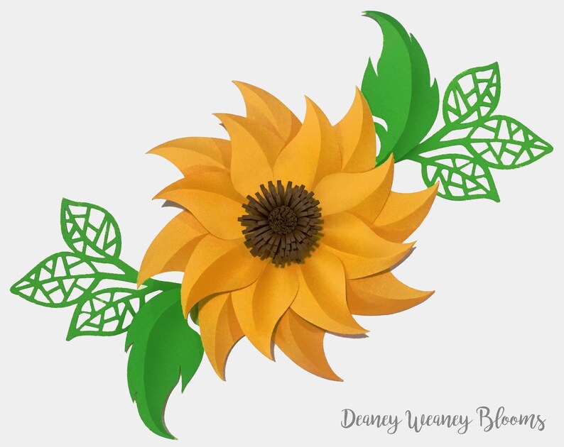 Free Free 303 Sunflower Paper Flower Svg SVG PNG EPS DXF File