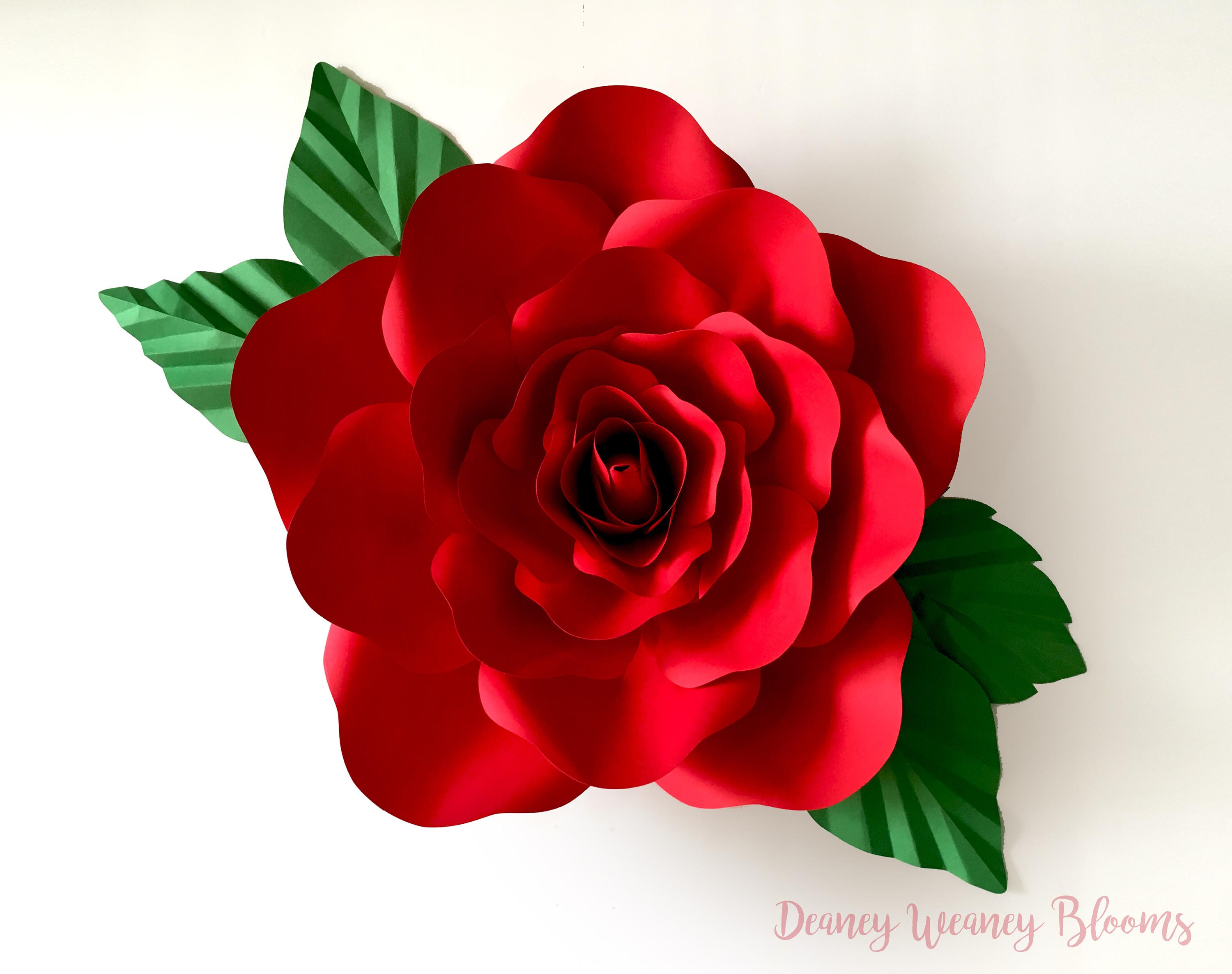 Free Free 197 Svg Printable Free Rose Paper Flower Template Pdf SVG PNG EPS DXF File