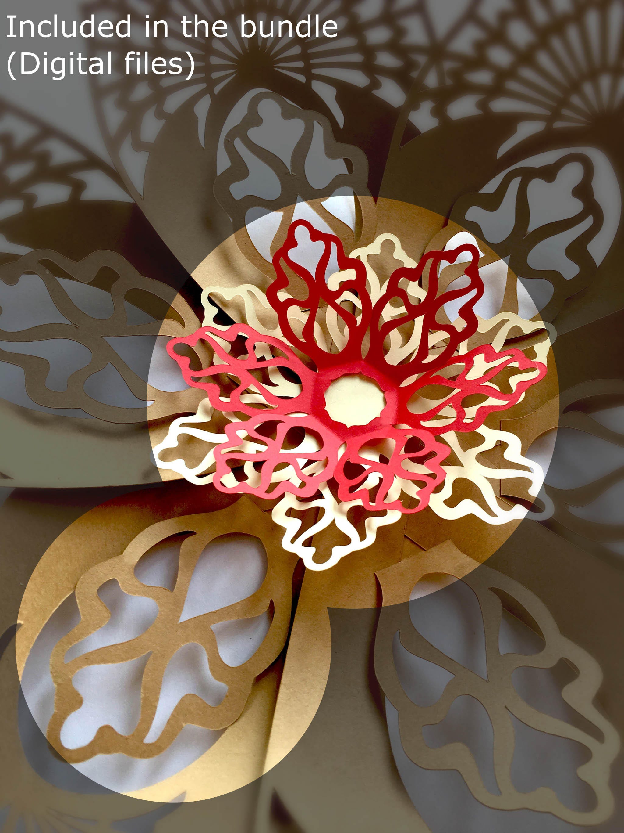 Download Intricate Flower Center SVG and PDF Digital Files Centers ...