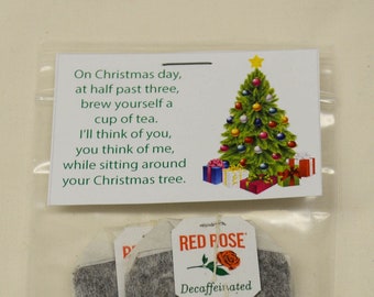 Digital Version - Christmas Friendship Tea Bag Topper Tag - Printable/Download PDF