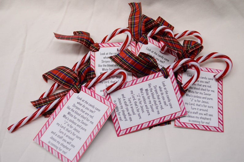 Legend of Christmas Candy Cane Jesus Poem Stocking | Etsy