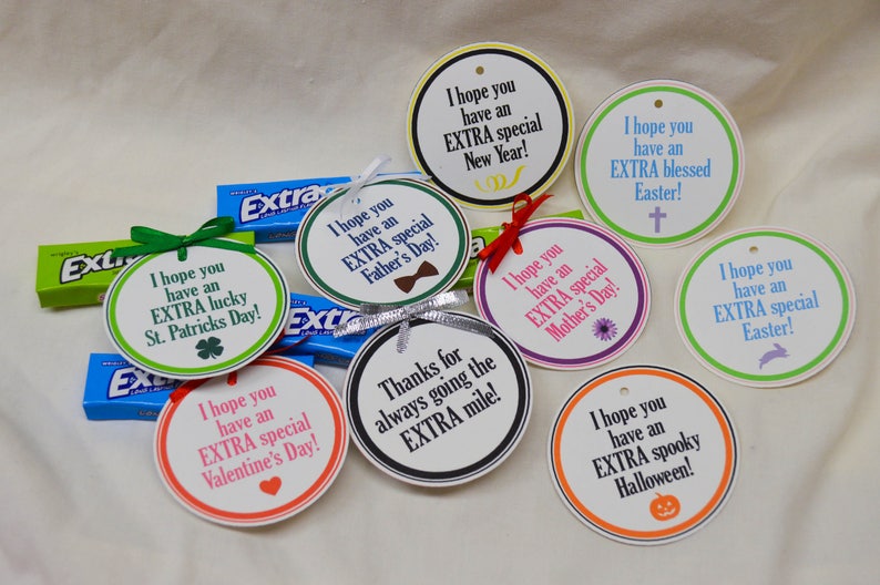 Thanks for Always Going the Extra Mile Extra Gum Favor Thank You GiftStaff AppreciationCoworker GiftFavors in BulkGifts in Bulk