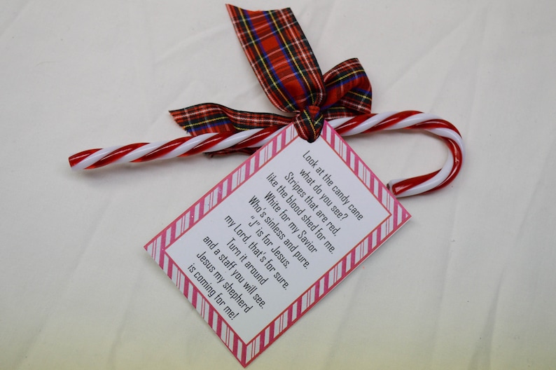 Legend Of Christmas Candy Cane Jesus Poem Stocking Etsy