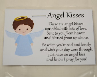 Digital Version - Angel Kisses Candy Bag Topper Tag - Printable/Download PDF