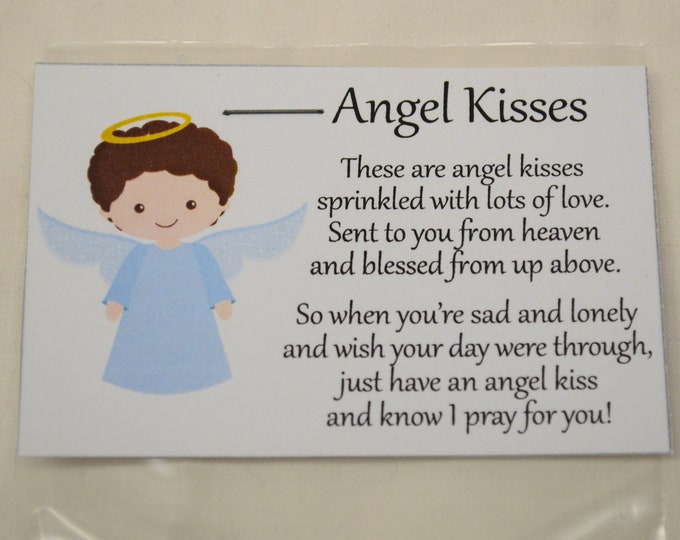 Digital Version - Angel Kisses Candy Bag Topper Tag - Printable ...