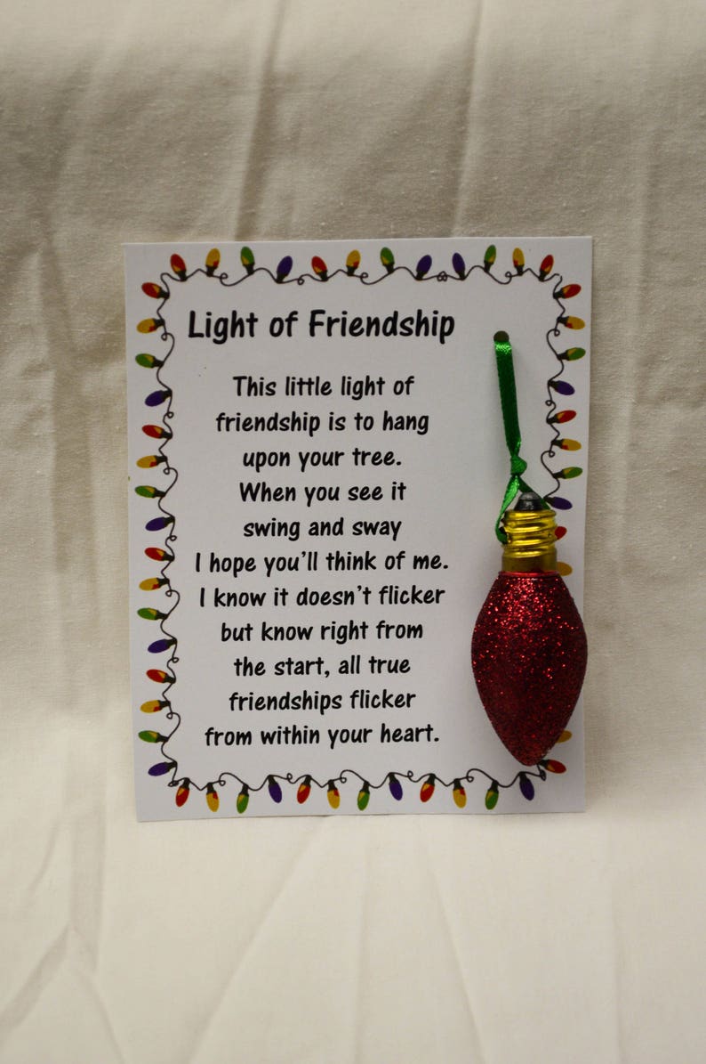 Light Of Friendship Poem Printable Printable World Holiday