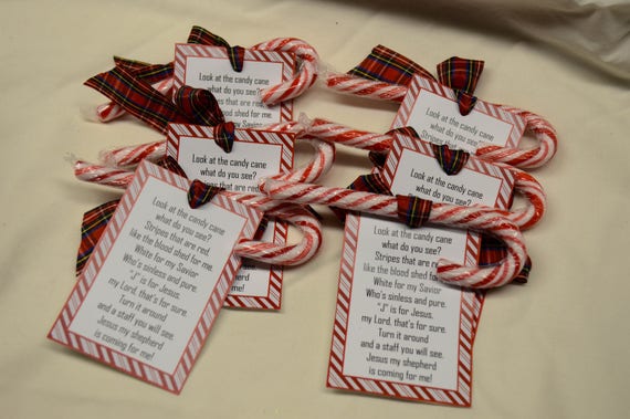 Legend Of Christmas Candy Cane Jesus Poem Stocking Etsy