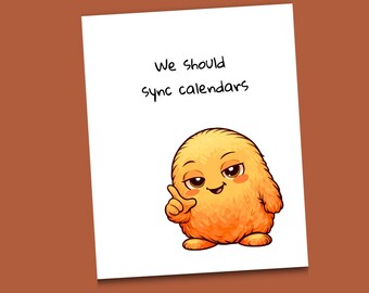 Funny Coworker Card – Calendar Chaos Humor – Too Many Meetings Card – Work Friend Gift -- Overwhelmed Coworker Humor