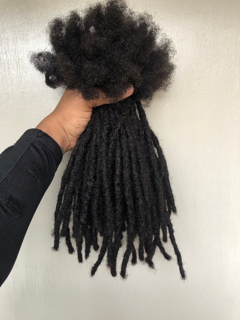 Small Human Hair Loc Extensions Etsy