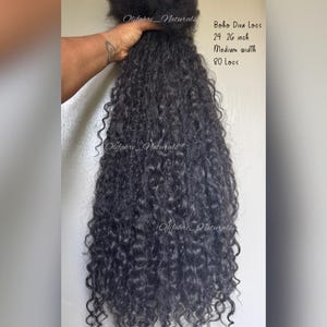 Boho Diva Locs 24/26 inch human hair & raw hair (80 locs)
