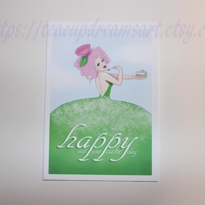 Happy iss deinen Kuchen, Postkarte, Princess Cake, Happy Birthday, Kuchen, Feier, Postkarte