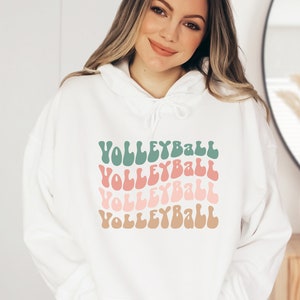 Volleyball Hoodie, Volleyball Shirt, Love Volleyball, Vball shirt, Girls Volleyball sweatshirt, Volleyball Team, Softstyle Unisex Hoodie
