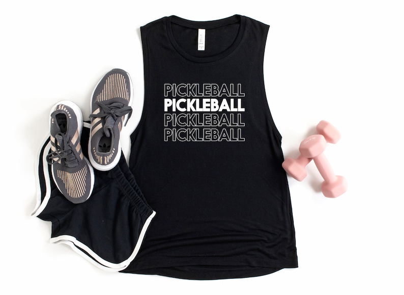 Pickleball Tank, Pickleball Women's Tank Top Muscle Shirt, Pickleball