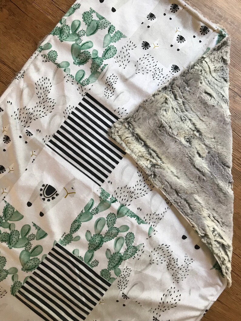llama minky blanket