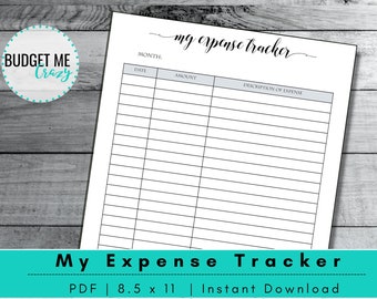 Ausgaben-Tracker zum Ausdrucken, monatliches Ausgabentagebuch für Frauen, persönlicher Budget-Tracker, Buchhaltungs-Übersicht, PDF, GoodNotes, sofort-Download