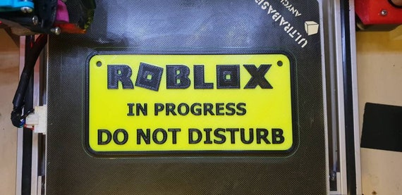 Roblox Do Not Disturb Door Sign Etsy - door roblox