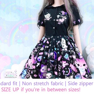 Magic Cats Sailor Colar Dress Kawaii Pastel Goth Creepy - Etsy