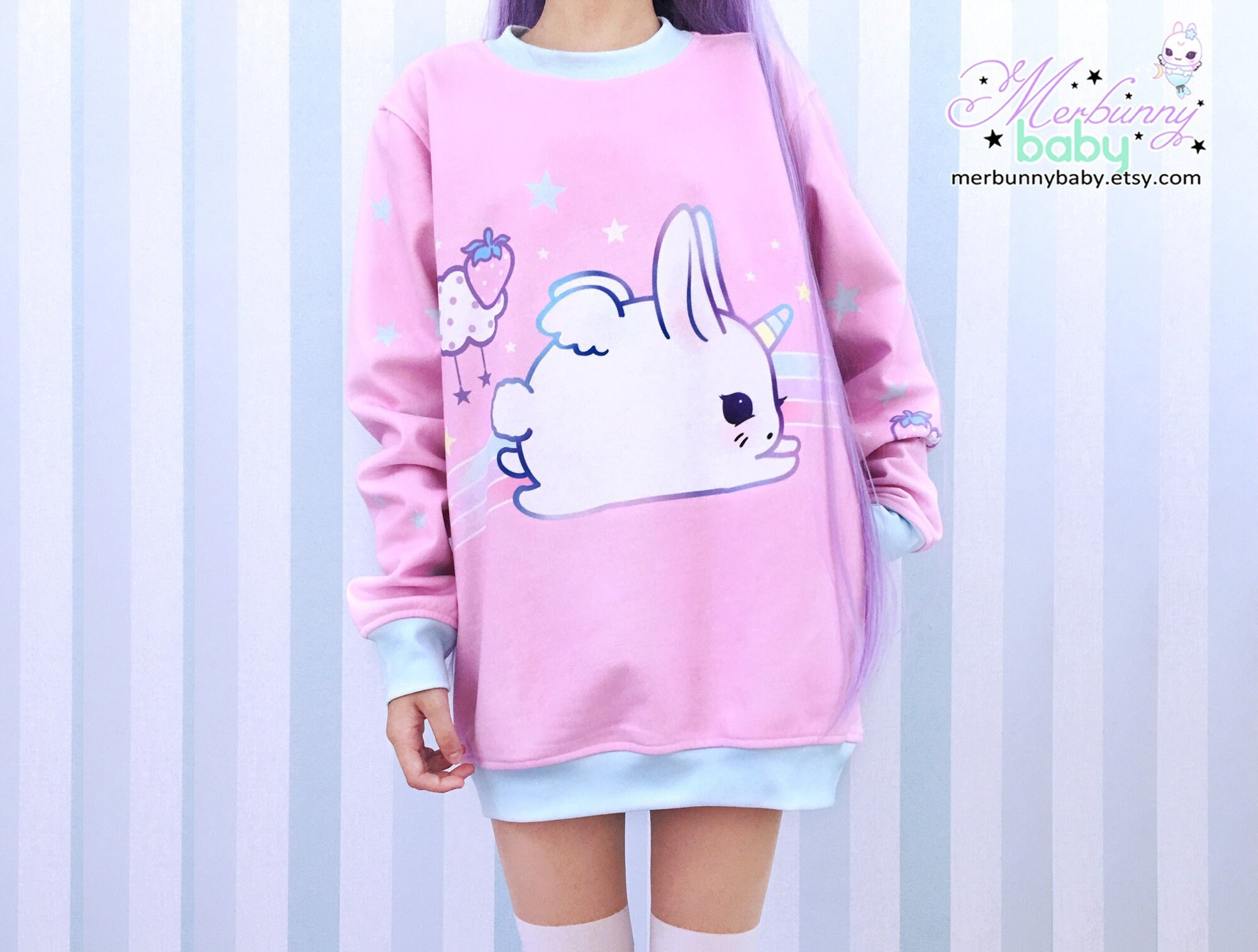Pink bunny sweatshirt Clearance