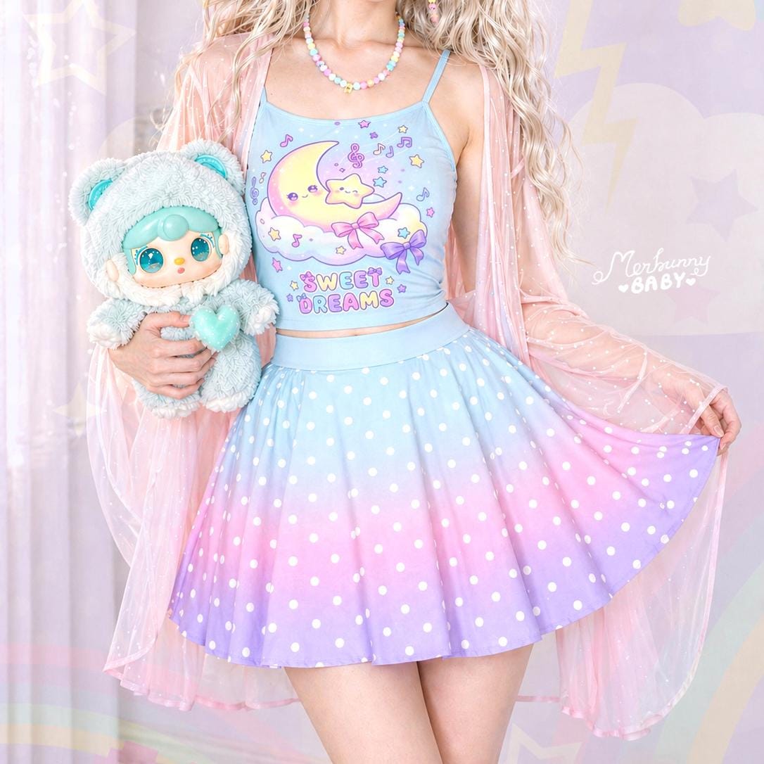 Fairy Kei Skirt - Etsy