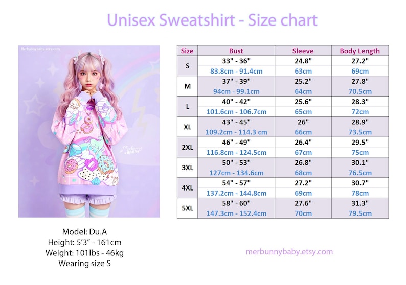 Piruli - Sudadera unisex - chico chibi de anime pastel, arcoíris dulce, fairy kei, yume kawaii, conejito lindo, harajuku, sudadera rosa - SS5 imagen 3