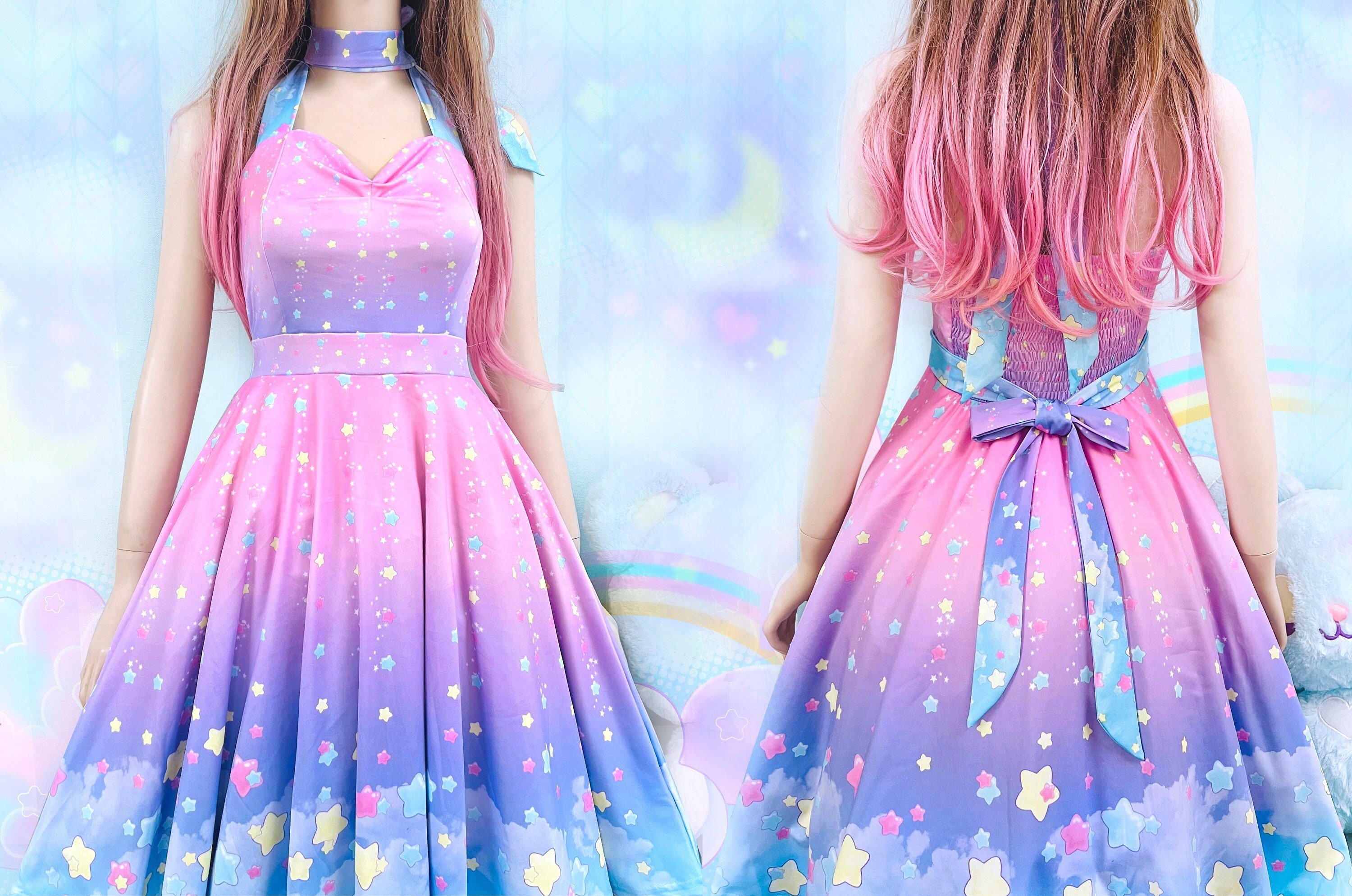 kawaii cute pink dresses