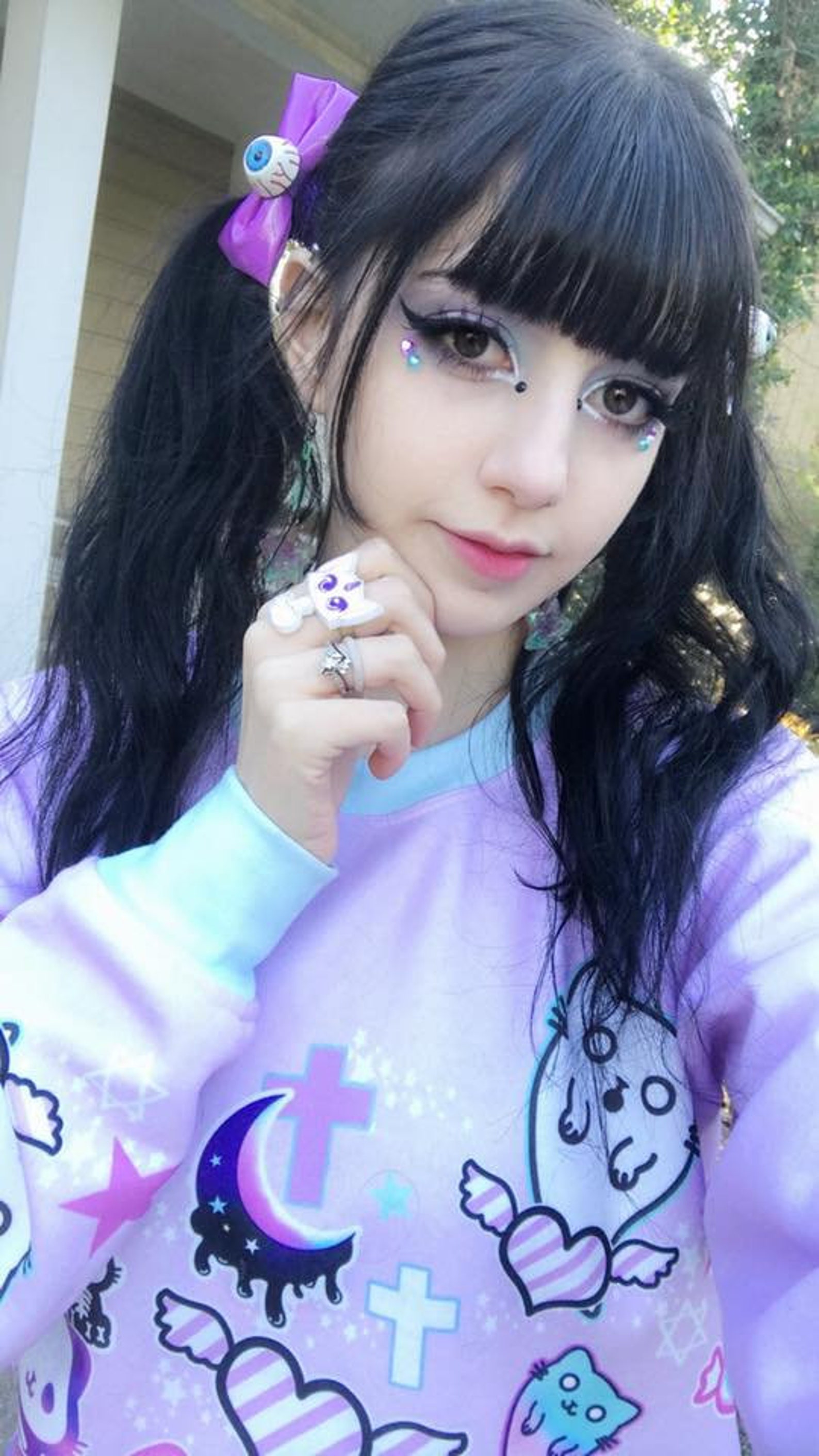 Magic Cats Unisex Sweatshirt Kawaii Pastel Goth Creepy - Etsy