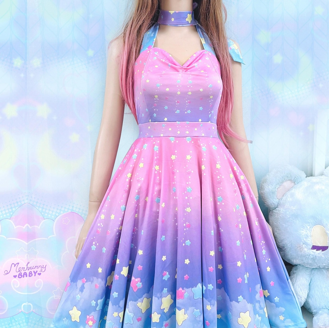 kawaii pink dress I Wanna Dance Eyelet Mini - Light Pink, Large | Hazel and Olive size up Japanese Sweet Girls Princess A-Line