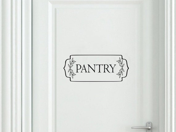 Pantry Door Decal Pantry Door Sticker Pantry Room Etsy