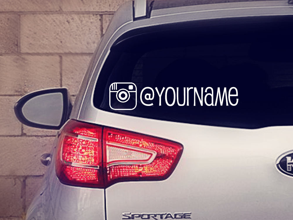 Instagram Business Decal Instagram Car Decal Car Ad Car Etsy