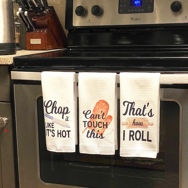 Housewarming gift, New Home gift, Realtor gift, Hostess gift, Custom Funny Kitchen Towel, new homeowner gift, Song Lyric Towel, gift for mom