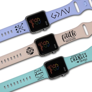 Monogram Religious watch band, Christian watch band, Jesus watch band, Faith band, Scripture watch band, Bible Verse, Psalm, Religious
